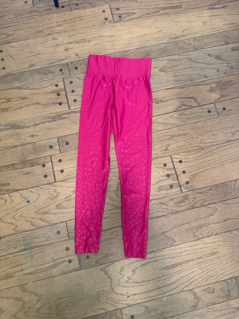 Carbon38 Hot Pink Leopard-Print Leggings